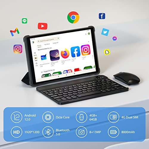 High-performance Android Tablet: 10", 8-core, 15GB RAM