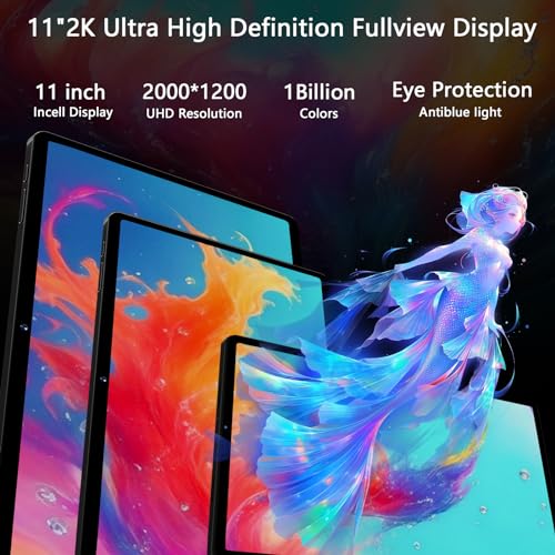 11" GOODTEL Tablet: 2K Display, 16GB RAM, 256GB ROM