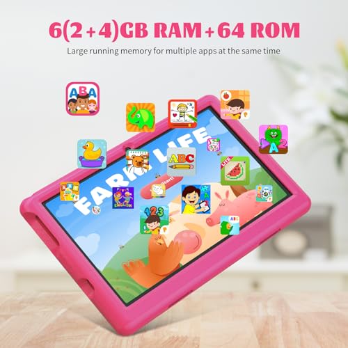 HighJoy Kids Tablet - 10" Android 13, Quad-Core