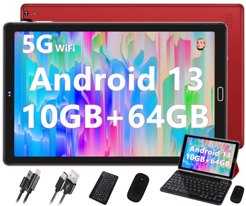 2024 Android 10'' Tablet, 10GB+64GB, WiFi 5G/2.4G, Bluetooth