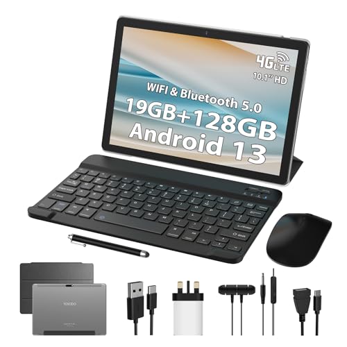 13" Android Tablet, 10" 19GB RAM+128GB ROM, Octa-Core