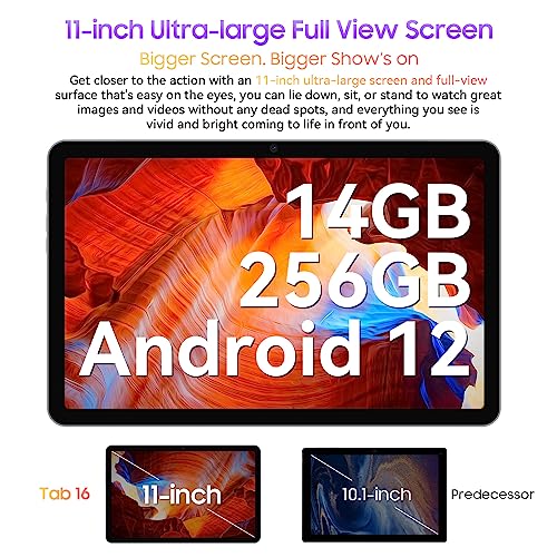 Blackview Tab16 11" Android Tablet, 14GB+256GB/1TB, 2000×1200 FHD+IPS