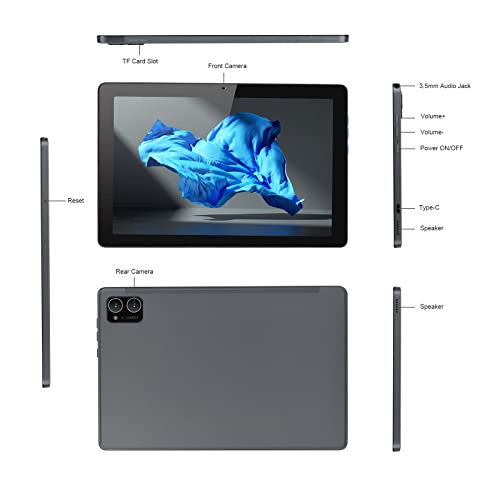 C idea 10" Tablet Android: 12 Tablets PC (Grey)