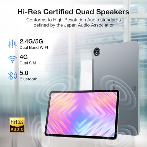DOOGEE T20 Ultra 12" Android Tablet, 32GB+256GB, 2.4K Screen