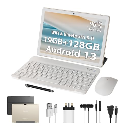 TOSCiDO Android 13 Tablet, 10 Inch, 19GB RAM+128GB ROM