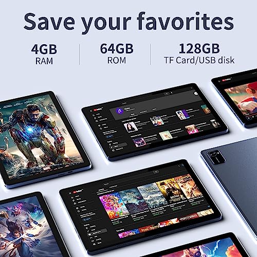 Tibuta Android 12 Tablet, 10" Octa-Core 4GB+64GB