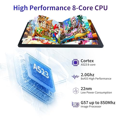 Mouikei 10 Inch Android Tablet - 8GB RAM, 128GB ROM