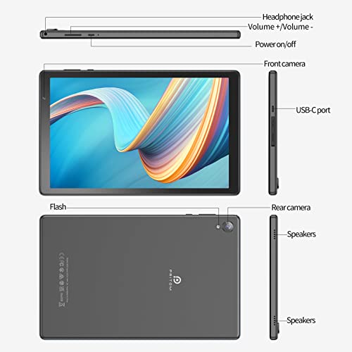 PRITOM 10" Android 12 Tablet - 2GB/32GB/Quad Core