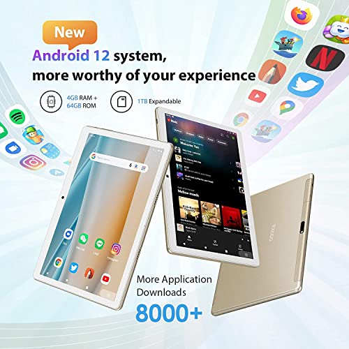 TOSCiDO Android 13 Tablet, 10 Inch, 19GB RAM+128GB ROM