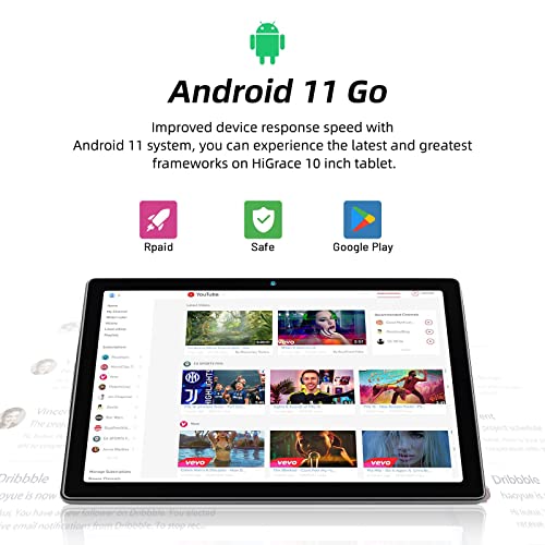 10" Android 12 Tablet w/ Quad-core, 32GB+128GB, WiFi