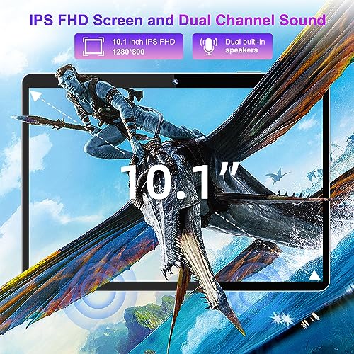 10.1 Inch Android 12 Tablet, 64GB ROM