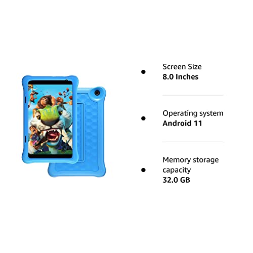Kids Tablet 8 inch with Kidoz and Parental Control
