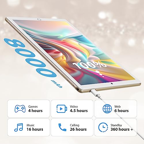 YOTOPT U10 10" Tablet: 4G, WiFi, Android, 19GB RAM