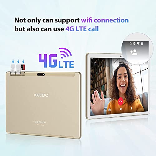TOSCiDO Android 13 Tablet, 10 Inch, 19GB RAM+128GB ROM
