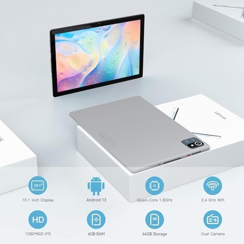 Cheerjoy Tablet 10 inch Android 13, 6GB/64GB, HD