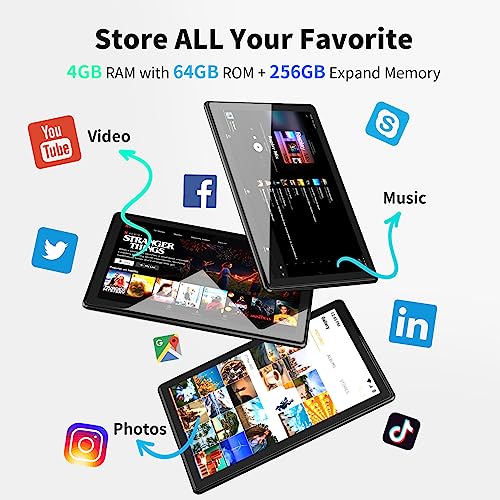 10.1 Inch Android 12 Tablet - 4GB RAM