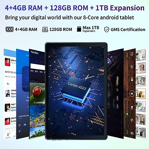 Mouikei 10" Android Octa-Core Tablet, 8GB RAM+128GB ROM