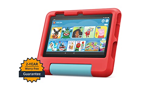 Fire 7 Kids Tablet: 7" Display, 16GB, Red