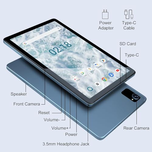 Tibuta Android 12 Tablet, 10" Octa-Core 4GB+64GB