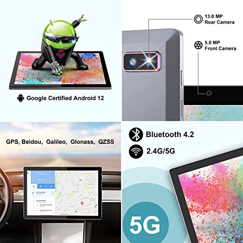 10.1" Full HD Android 12 Tablet - Octa-Core 2.0GHz