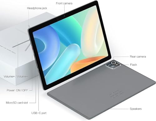 10" Android Tablet with 6GB RAM, 64GB ROM