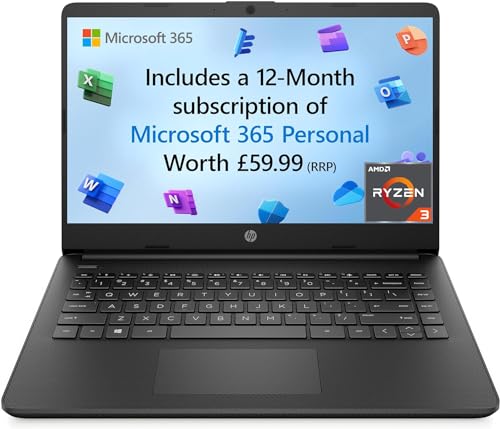 HP Laptop 14s-fq0004na: 14" Full HD, Ryzen 3, 128GB SSD