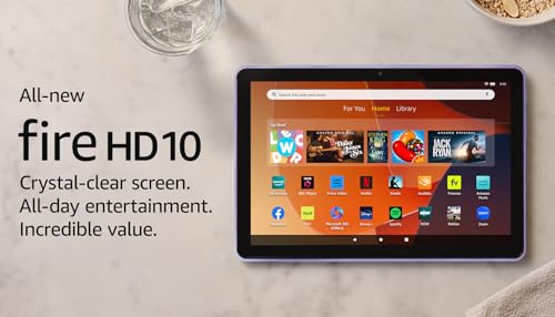 Amazon Fire HD 10 Tablet - Lilac, 32GB