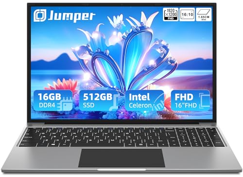 16 Inch Laptop with 16GB RAM and 512GB SSD