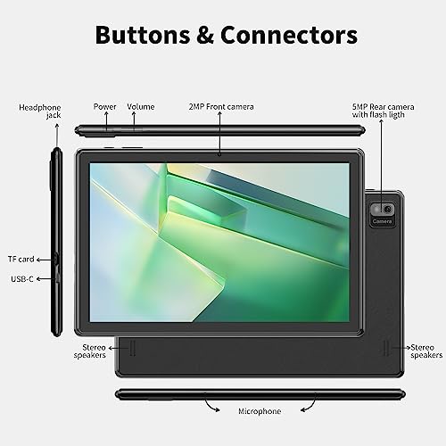 10.1 Inch Android 12 Tablet - 4GB RAM