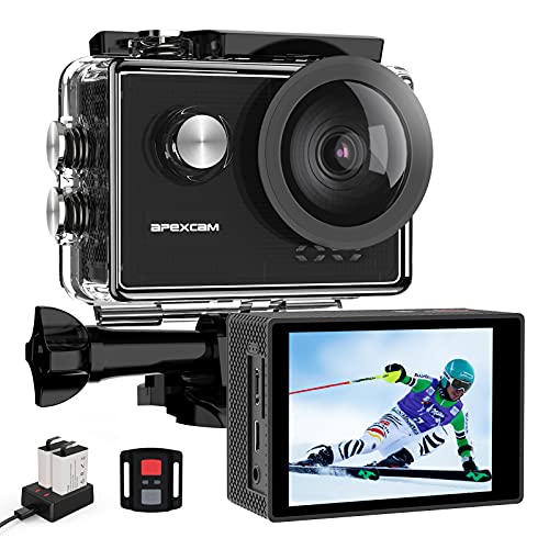 Apexcam 4K 60FPS WiFi Action Camera Kit