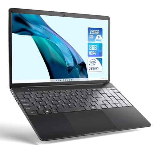 15.6" Laptop, 8GB RAM, 256GB SSD, Quad-Core