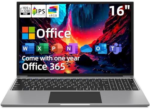 16" FHD IPS Screen Laptop, 4GB DDR4 128GB, Intel Celeron