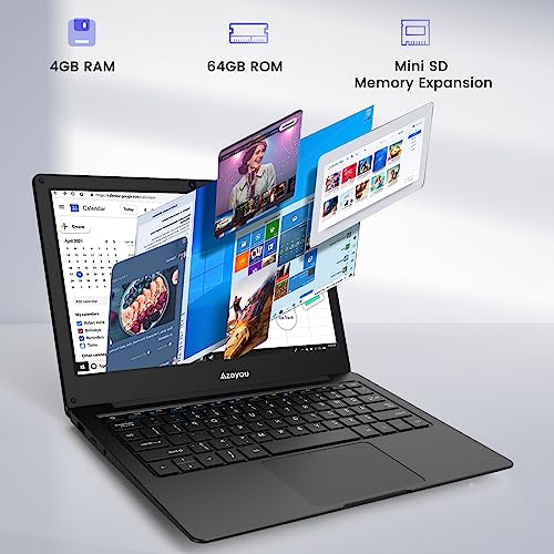 Azeyou 11.6" HD Laptop - Windows 10, Intel Celeron