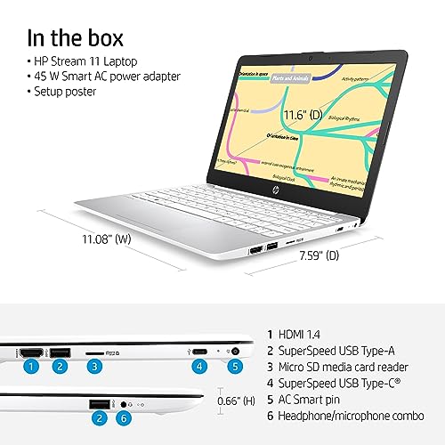 HP Stream Laptop 11-ak0027na | Intel Celeron | 4GB RAM | 64GB eMMC