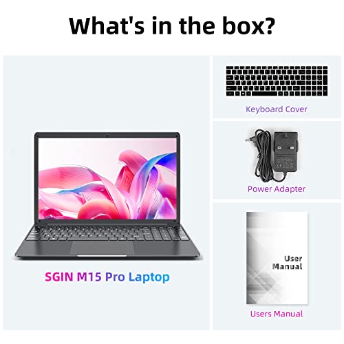 15.6" Laptop, 8GB RAM, 256GB SSD, Quad-Core
