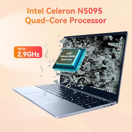 Anna Bella Laptop 15.6'' - Powerful Quad-Core Intel Celeron