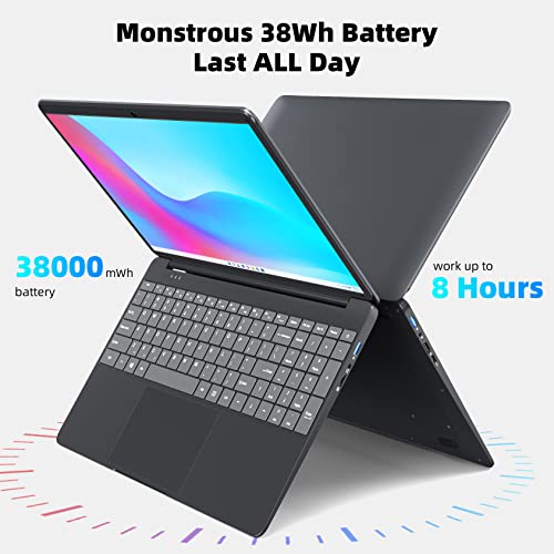 15.6" Laptop, 8GB RAM, 256GB SSD, Quad-Core