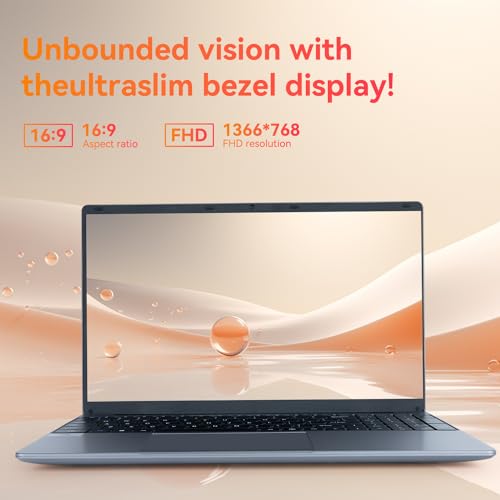 Anna Bella Laptop 15.6'' - Powerful Quad-Core Intel Celeron