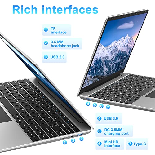 14" Laptop, 12GB RAM, 256GB SSD, Intel Celeron Processor
