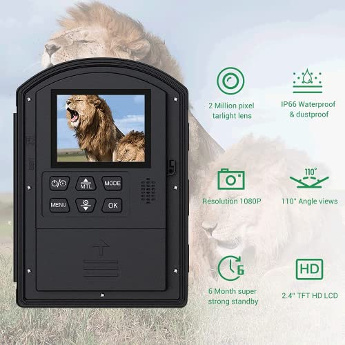 Outdoor Time Lapse Camera, 1080P, Waterproof