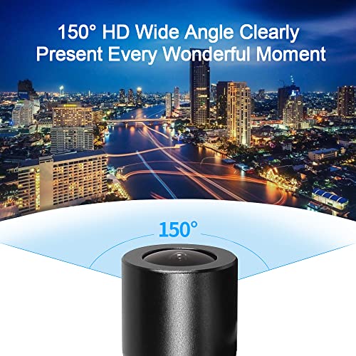 Motorcycle Action Camera with Wide-Angle Lens, Waterproof