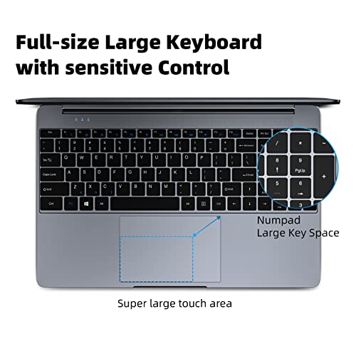 SGIN 15.6" Laptop, 12GB RAM, 512GB SSD, Quad-Core Processor