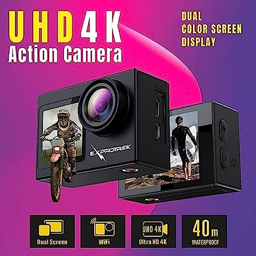Exprotrek 4K Touch Screen Action Camera
