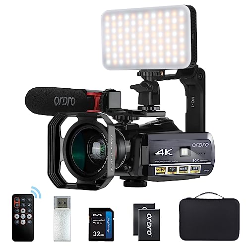 ORDRO AC3 4k Camcorder with Accessories