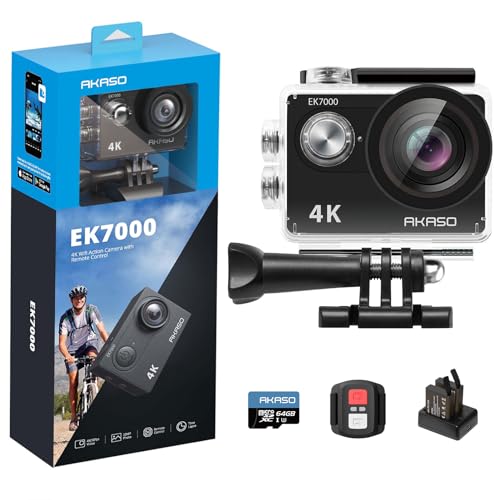AKASO EK7000 4K Action Camera - 64GB Memory Card