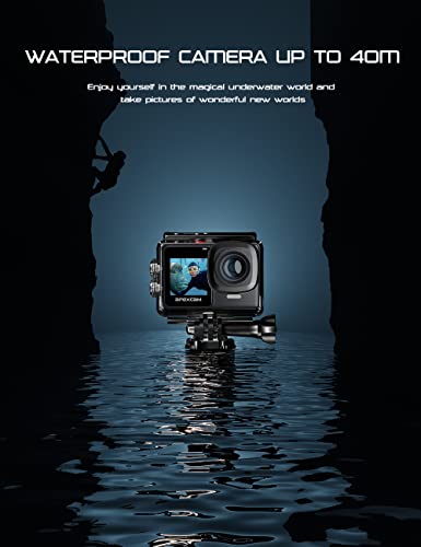 4K/60FPS Apexcam Action Cam: Waterproof, Touch Screen, Ultra HD