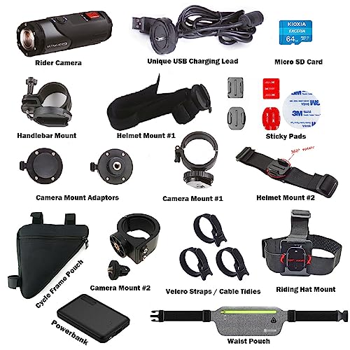 Motorcycle Helmet Camera - HD 4K, Waterproof