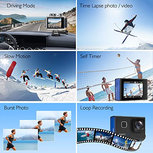 AKASO Brave 6 Plus 4K WiFi Action Camera