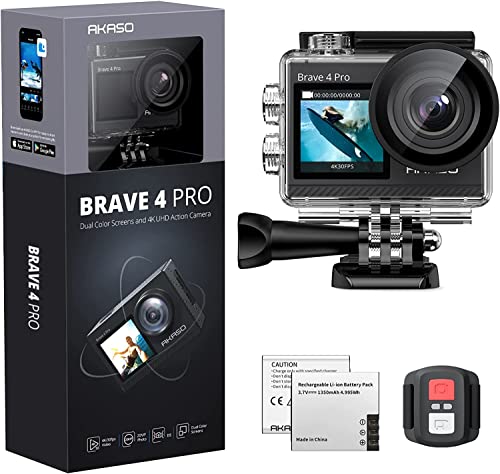 AKASO Brave 4 Pro 4K Action Camera - Grey