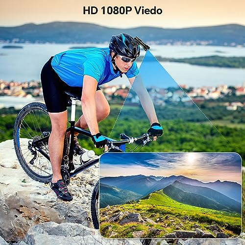 Cozion 1080P Waterproof Action Camera with Flashlight
